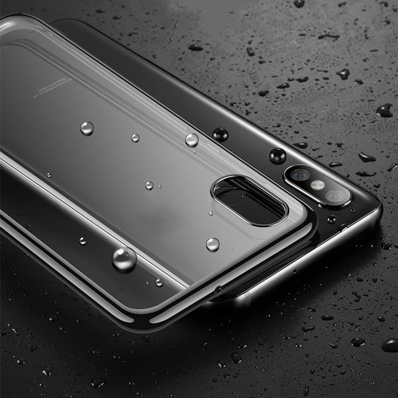 

For iPhone X XR XS MAX 6 6S 7 8 Plus Clear Transparent Silicon Cases Luxury Ultra Thin For iPhone SE 5S Soft TPU Phone Covers