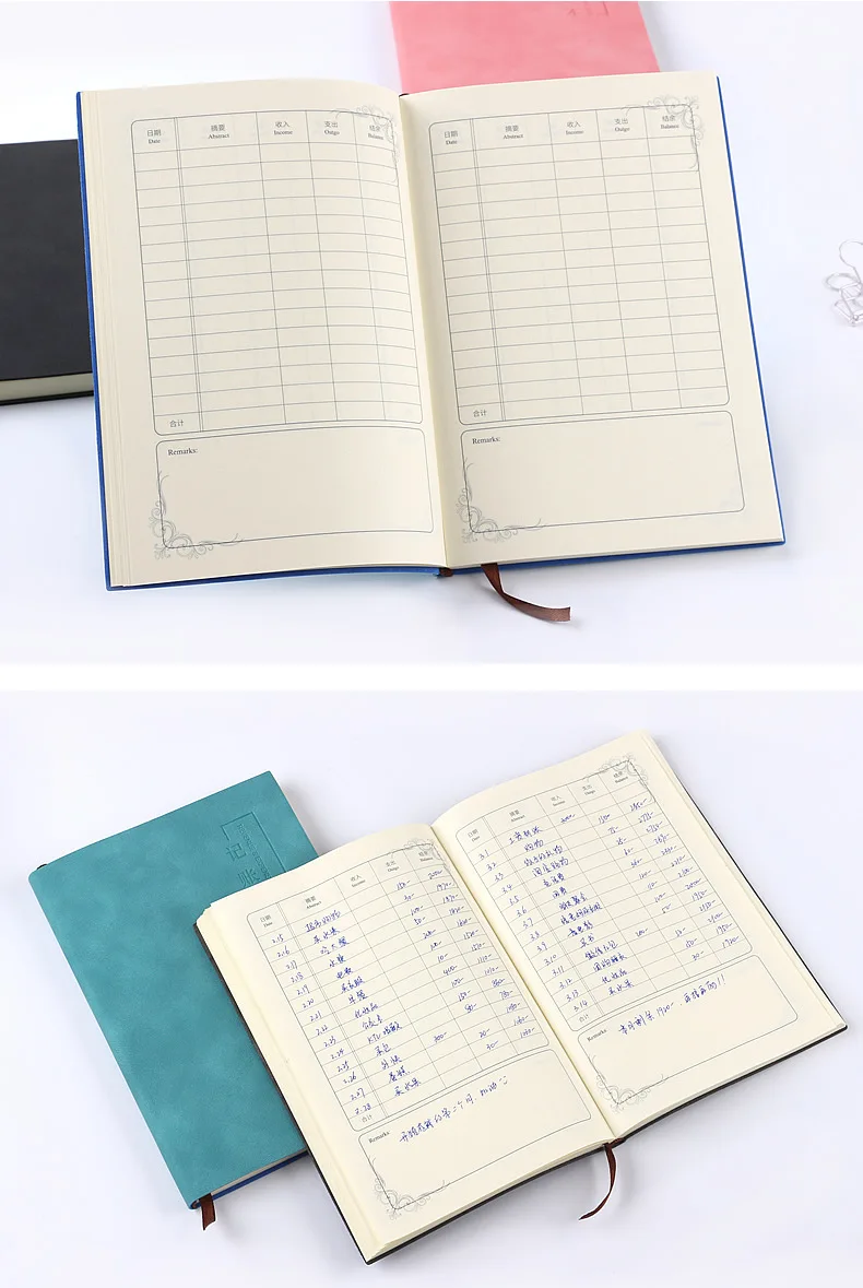 Account Book Financing Running Account Portable Notebook Diary Notebook Accounting Financial Breakdown Racking Hand Account Book