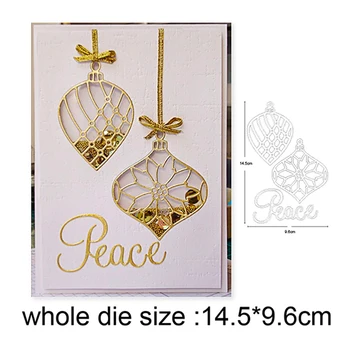 

Christmas Ornament Pendant Metal Cutting Dies 2020 New Stencil dies DIY Scrapbooking dies Embossing Photo Card Making Craft dies