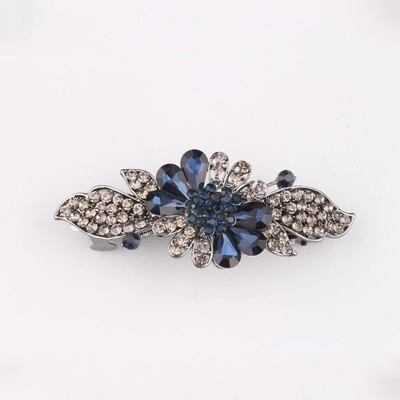 Barrettes South Korea Man-made Diamond Headdress Adult Elegant Headband Head Clip Large Size Spring Clip Tanabata Festival Gift