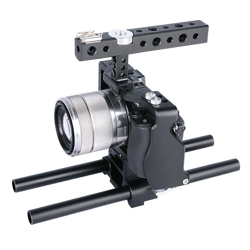 Yelangu Camera Cage Handle For Sony A6000 A6300 A6500 With Aluminum Alloy Handheld Hand Grip