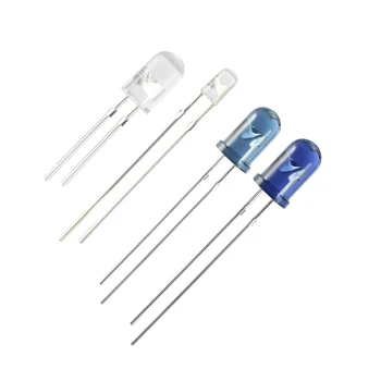 

uxcell 5mm 940nm Infrared Emitter Diode LED IR Emitter Light Emitting Diodes Clear Blue Round Head TSAL6200 for Arduino