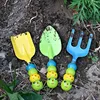 Garden Shovel,Rake,Cultivator,Weeder Tools With Ergonomic Handle Caterpillar Modeling Kindergarten Planting Tools 4