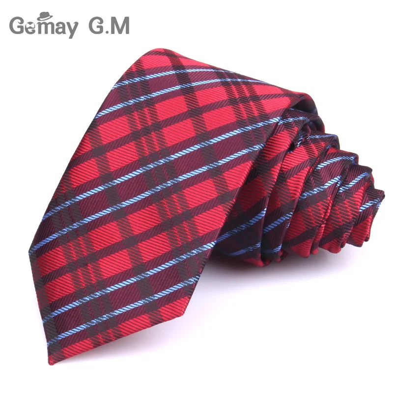 Мужские галстуки с узором пейсли, модные жаккардовые Классические Галстуки на шею, синие и красные галстуки для подарка, вечерние клетчатые галстуки в полоску, мужской галстук для костюма