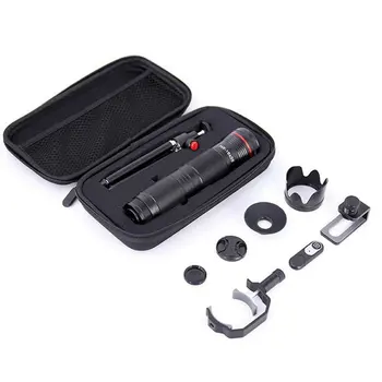 

4K HD 16X To 35X Telescope Mobile Phone Camera Zoom Lens 3-Section Adjustable Telephoto Lens for iPhone for Samsung