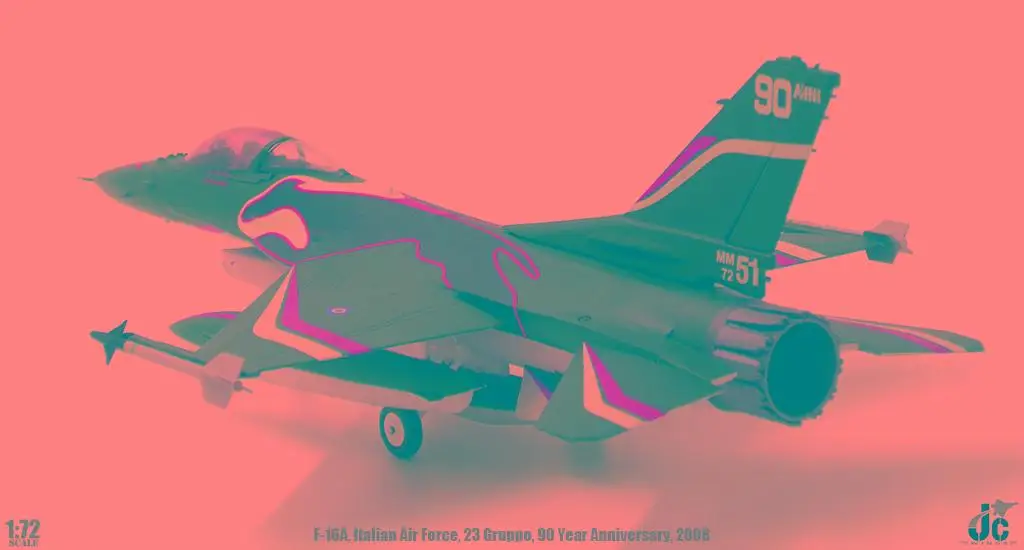 JC Крылья F16A Боевой сокол итальянский ВВС 1/72 литой самолет модель самолета