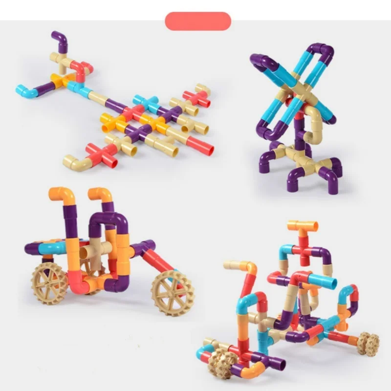 Детские трубы Радуга строительный блок DIY игрушки