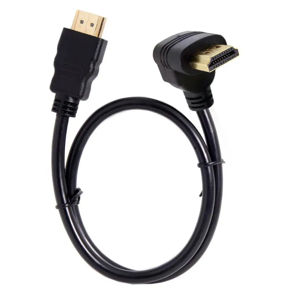 Кабель 90 градусов вверх вниз влево вправо угловой тип HDMI 1 4 штекер Поддержка 3D и