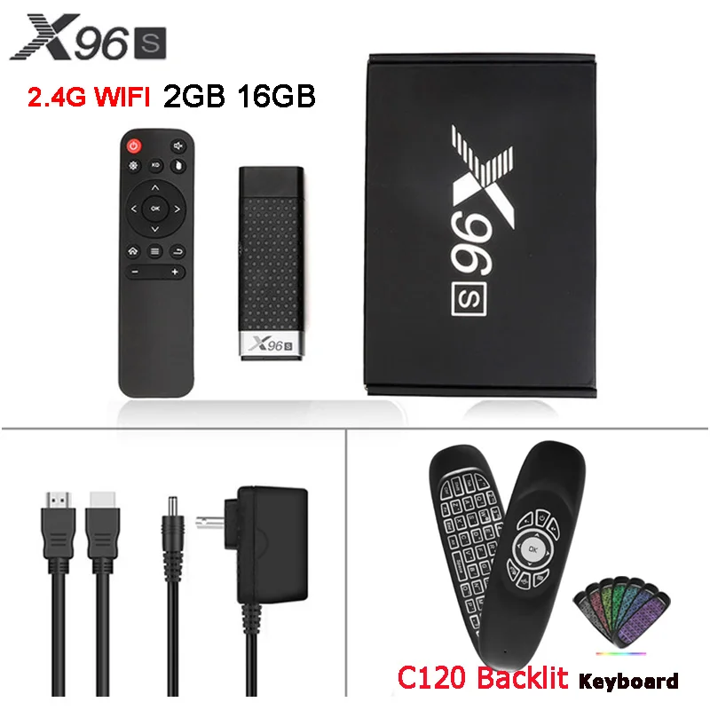 ACEPC Android 8,1 ТВ приставка X96S Amlogic S905Y2 DDR4 4 ГБ 32 ГБ Мини ПК ТВ-карта 2,4G и 5G WiFi Bluetooth 4,2 ТВ-ключ медиаплеер - Цвет: 2GB 16GB C120