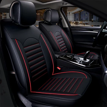 

Hot New Fashion Cars Luxury Accessories PU Leather Support Pad Universal Cushion Car Seat Cover All The Year Round Four Seasons