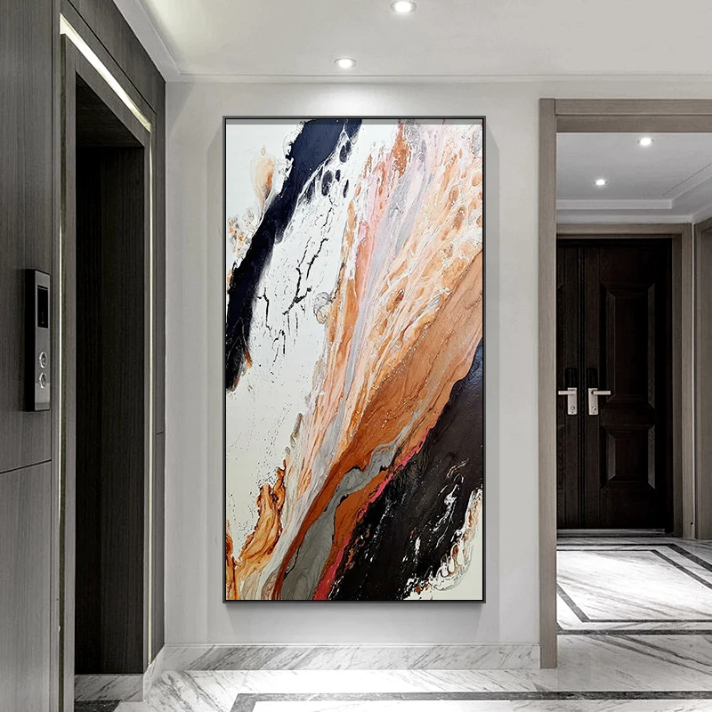 

Abstract canvas painting frameless bedroom living room corridor