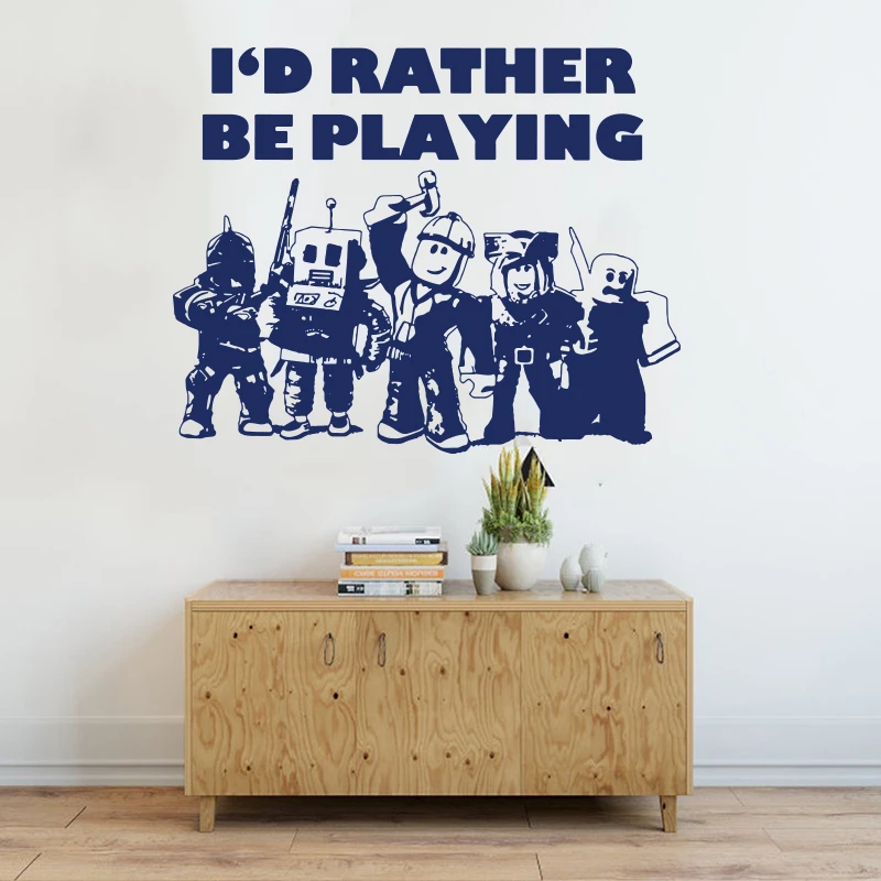 I Would Rather Be Playing Roblox Wall Sticker Kids Room Playroom Video Game  Xbox Wall Decal Nursery Vinyl Home Decor|Wall Stickers| - Aliexpress I Would Rather Be Playing Roblox Wall Sticker Kids Room Playroom Video Game  Xbox Wall Decal Nursery Vinyl Home Decor|Wall Stickers| - Aliexpress