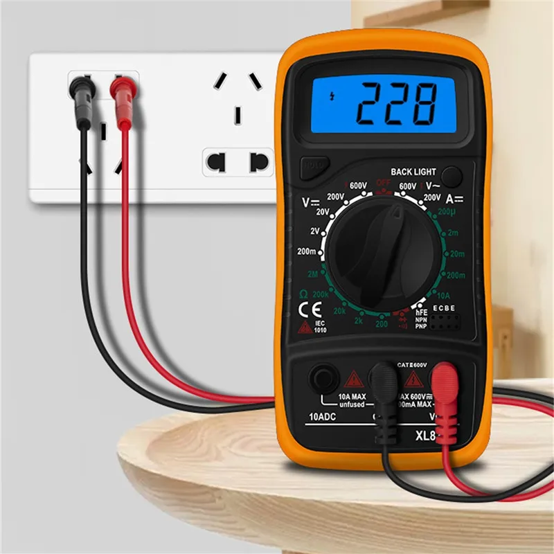 AC/DC Амперметр Вольтметр XL830L мультиметр ЖК-цифровой Multimetro ом тестер напряжения
