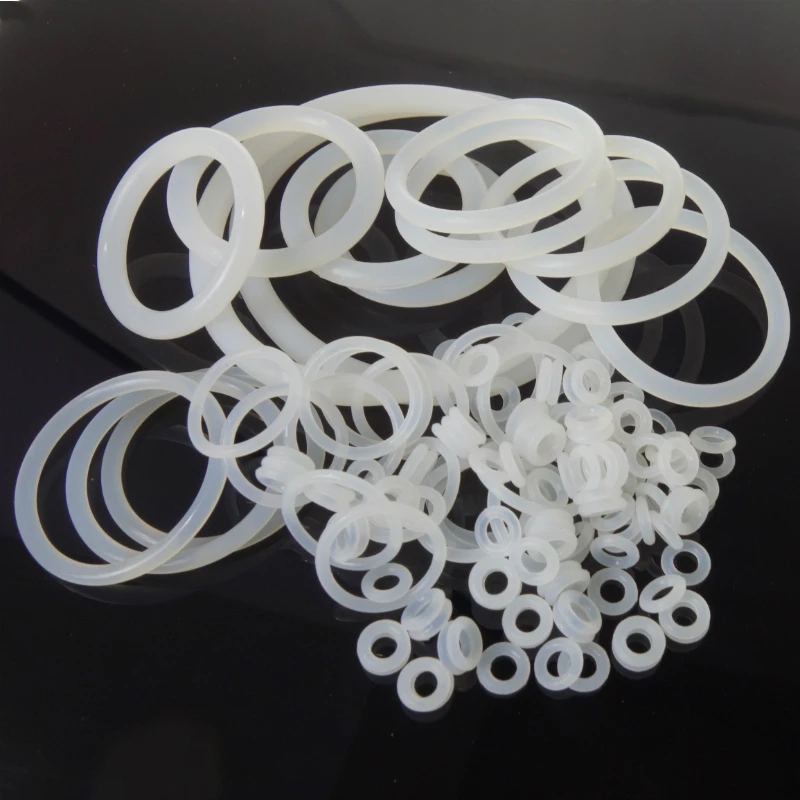 100PCS Dia 1mm Food Grade Silicone O-Ring Waterproof Gasket Washers 18MM 18X1MM 