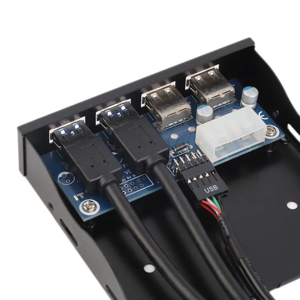 2 порта USB 3,0+ 2 порта USB 2,0 концентратор расширения 3,5 'флоппи-отсек Передняя панель TC