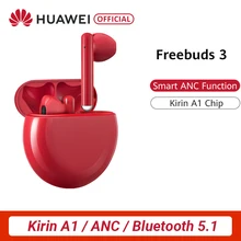 Оригинальные HUAWEI FreeBuds 3 FreeBuds3 Bluetooth наушники TWS беспроводные наушники Kirin A1 чип функция ANC Скидка 600 руб. /. При заказе от 5500 руб. /Промокод: newyear600 / Количество о