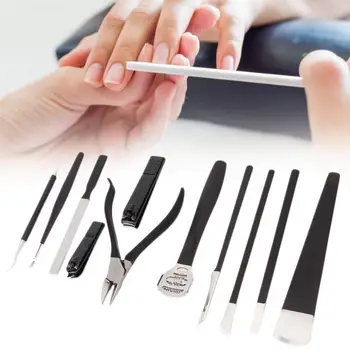

11pcs Stainless Steel Nail Clippers Files Pedicure Set Callus Remover Set Pedicure Manicure Nail Care Cutter Tool Kit