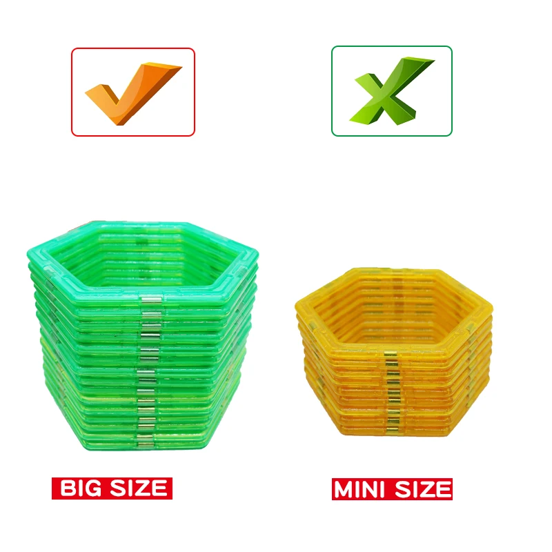 86 шт. большой размер Магнитный конструктор для детей магнитная дизайнерская