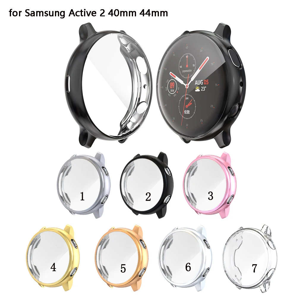 

Watch Cover for Samsung Galaxy Watch Active Soft Clear TPU Screen Protector for Samsung Galaxy Watch Active 2 40mm 44mm Active2