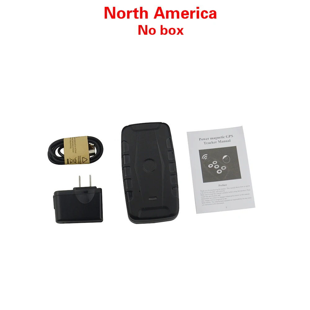 North America 1 2000 мАч длительный срок службы батареи 4G gps трекер LK900C-4G супер время ожидания с оповещением о низком заряде батареи и функцией аварийной сигнализации - Цвет: North America 1