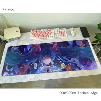 

Hatsune Miku mousepad gamer HD print 800x300x4mm gaming mouse pad large High quality notebook pc laptop padmouse ergonomic mat
