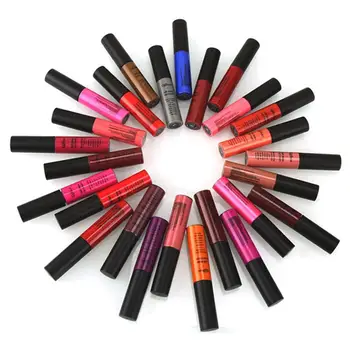 

QIBEST Xmas Style Lipstick Liquid Lipstick Waterproof Lip Gloss 9Pcs/Set Matte Lipstick Long lasting Cosmetics Lips Makeup