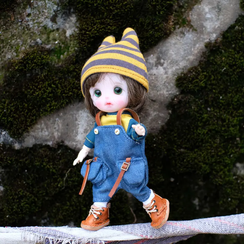 

Ob11 baby overalls camouflage jeans long trousers GSC beautiful knot pig 1/12 BJD doll clothes doll Accessories