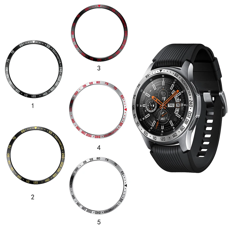 Стальные кольца Frontier аксессуар для samsung Galaxy Watch 46 мм ТПУ Циферблат калибровки