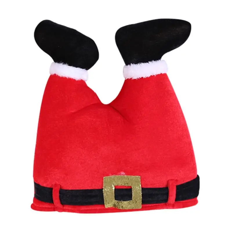 Santa Pants Новинка, Забавный 3D Рождественский Санта-Клаус, штаны, шляпа, эльф, вверх ногами, шапка, Рождественский костюм, F3MD - Цвет: Santa Pants