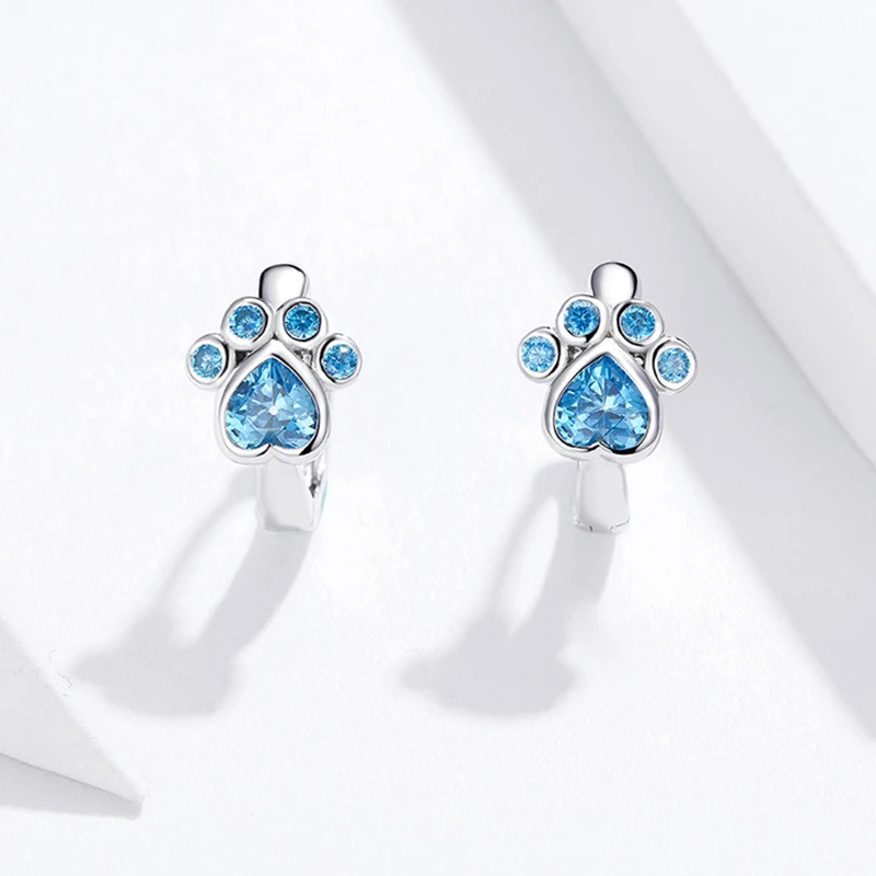 Серьги, 925 пробы, серебряные, новые, Круглые, синие, серьги для женщин, модные, благородные, свадебные украшения, натуральный циркон, висячие серьги - Окраска металла: 01