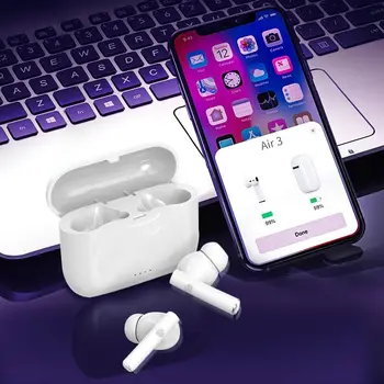 

Wireless Bluetooth Earphone Air 3 TWS Earbuds with Mic Wireless Headphones With Charging Box for iPhone Android