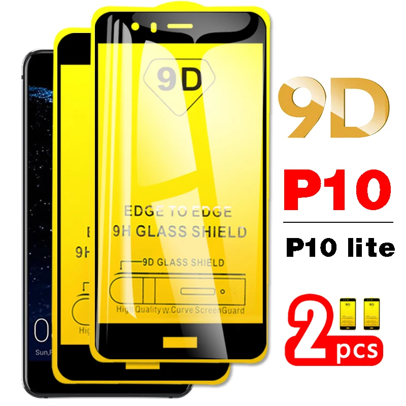 Закаленное стекло для huawei p10 lite 2 шт. защитная пленка экрана p 10 p10lite weip10 light p10light armore