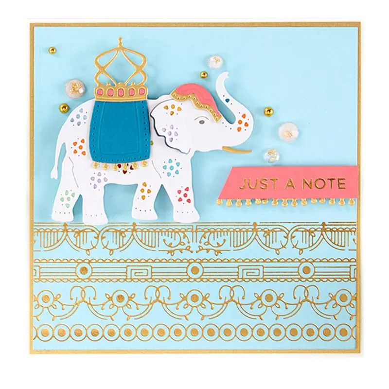 

1 PC Cute Elephant Shaped DIY Metal Cutting Dies Paper Stencil Scrapbooking Album Stamp Paper Card Art Crafts Decor