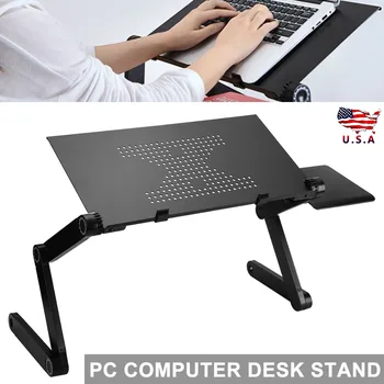 

Portable Folding Laptop Table Iron USA Stock Sofa Bed Office Laptop Stand Desk Computer Notebook Bed Table