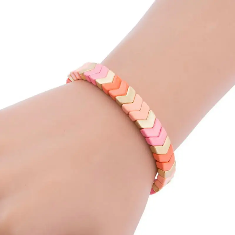 multicolor-3 Пара браслетов Женская мода роскошный свадебный браслет цинковый сплав цветной браслет новые ювелирные изделия подарок - Окраска металла: multicolor-3