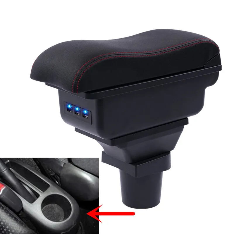 Подлокотник вращающийся для Toyota Yaris Vitz хэтчбек 2006-2011 центральный консольный ящик