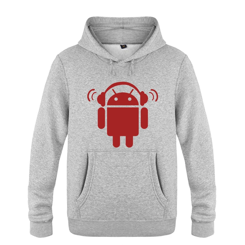 Android Пародия Забавные толстовки мужские мужские пуловеры флисовые толстовки с капюшоном