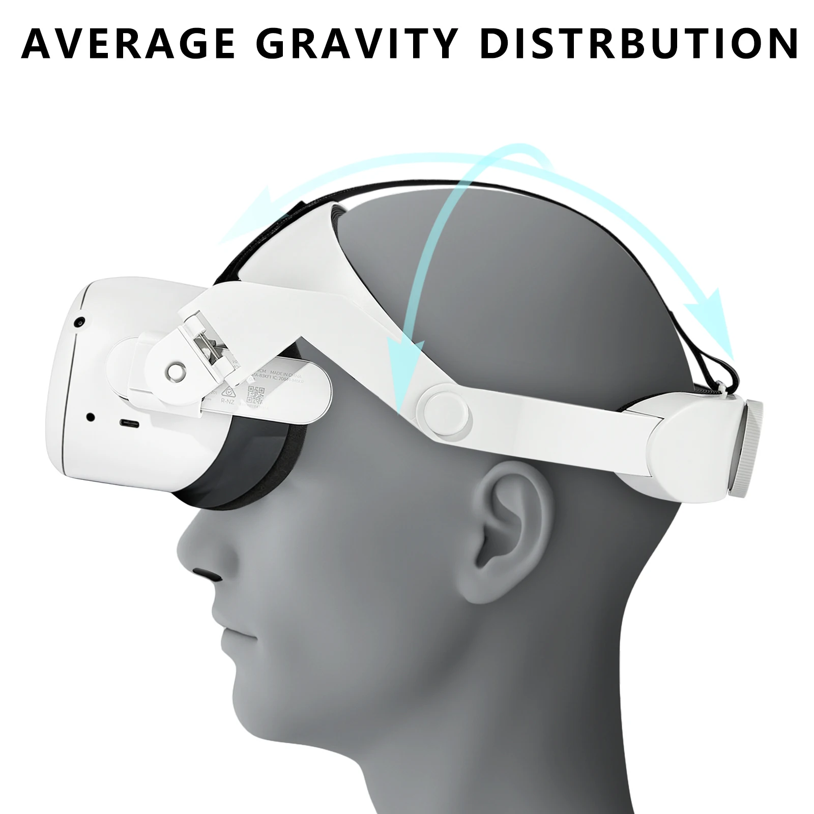 GOMRVR for Oculus Quest 2 Halo Strap Adjustable  ,Increase Supporting force and improve comfort-oculus quest2 Accessories