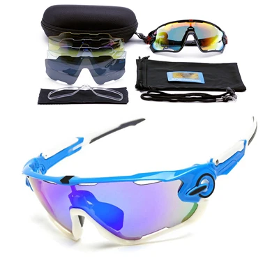 5 линз спортивные велосипедные солнцезащитные очки поляризованные очки TR90 мужские и женские велосипедные очки мужские очки с рамкой для близорукости - Цвет: 13