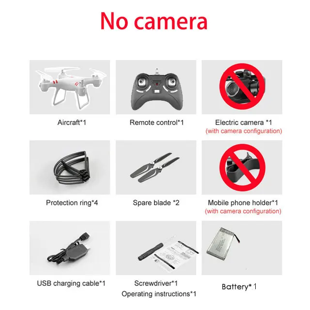 White NoCamera Квадрокоптер с дистанционным управлением с 6 Каналы HD Камера р/у вертолет со стальным корпусом и Wi-Fi в режиме реального передачи Headlss режим высокий режимом без головки и возвратом по нажатию одной кнопки игрушка - Цвет: White NoCamera