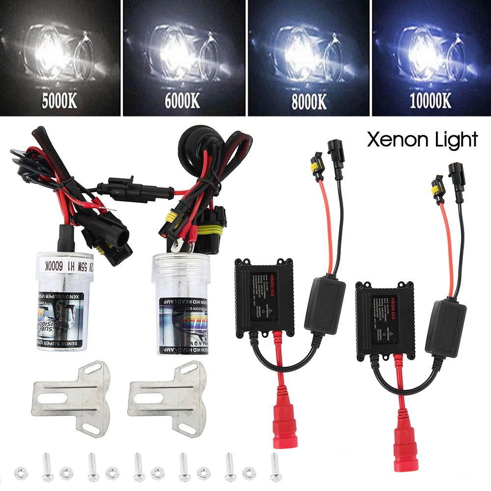 55 Вт HID H1 комплект ксеноновых фар для автомобиля модифицированные ксеноновые фары для автомобиля профессиональные автомобильные аксессуары