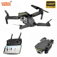 Global Drone GW89 wifi FPV Дроны с камерой HD 1080P складной Радиоуправляемый вертолет игрушки Квадрокоптер RTF Дрон X Pro Дрон VS E58 E520