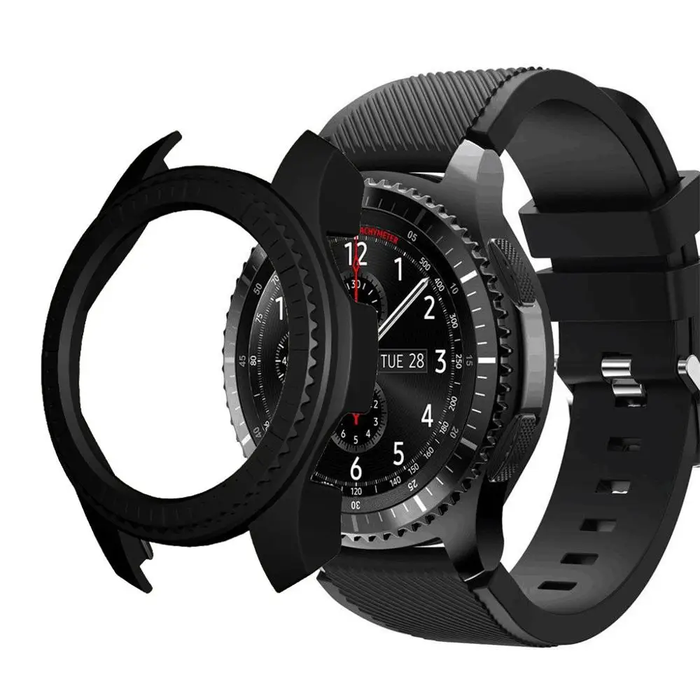 Для samsung Galaxy Watch 46 мм для samsung gear s2/gear s3 тонкий ПК жесткий защитный бампер полный Чехол коврики для стола или пола#810 - Цвет: B