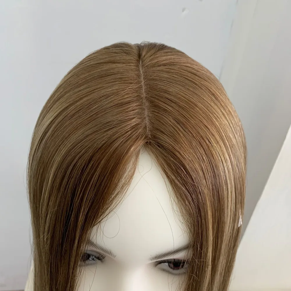 Tsingtaowigs изготовленные на заказ европейские натуральные волосы необработанные волосы 22 дюйма прямой еврейский парик Лучшие парики