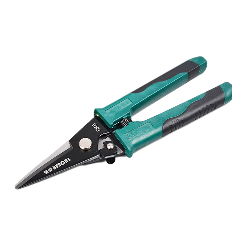 

Tuosen 8 Inch Tin Snips Sheet Shears Metal Scissors Cutter Hand Tool Pvc Handle