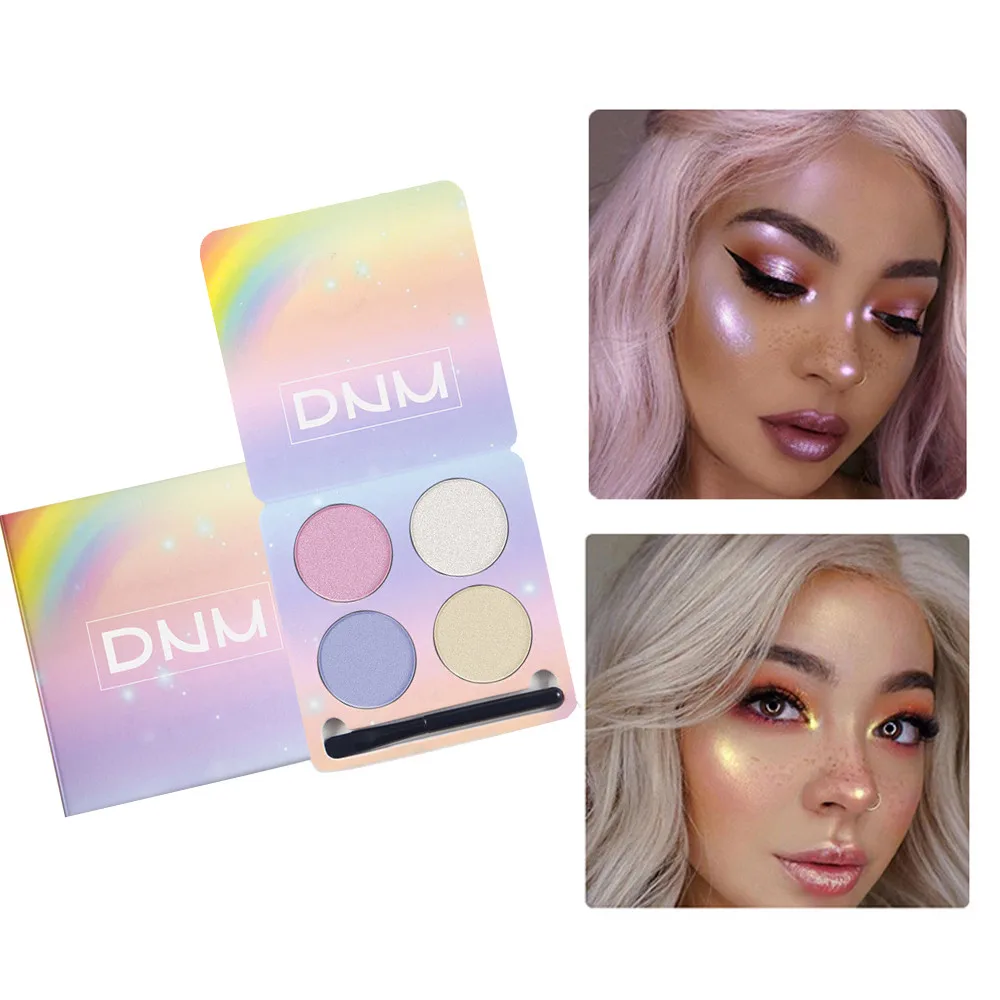 

Pigment Highlighter Shimmer Shine Rainbow Palette Cosmetic Makeup Highlighter Powder Glow Kit Maquillage Face Powder Palette
