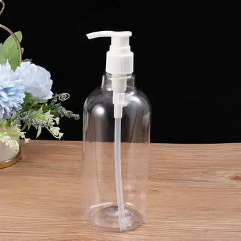 

5/8pcs Transparent Empty Spray Bottles 500ml Plastic Refillable Container Portable Empty Cosmetic Containers for Shampoo Lotion