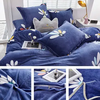 

YanTing Flannel Home Textile Soft And Breathable Bedding Sets Twin Full Queen King Tumble Dry On Low Heat Do Not Bleach Or Iron