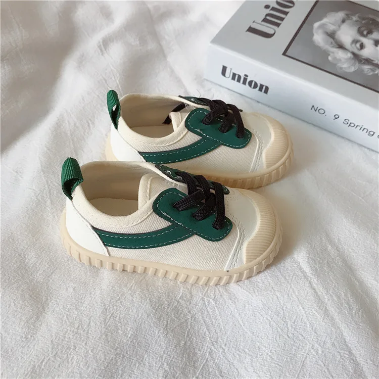 Korean Canvas Shoes Soft Sole Children's Casual Shoes Spring and Autumn Boys and Girls Kindergarten Baby Single Shoes girls shoes