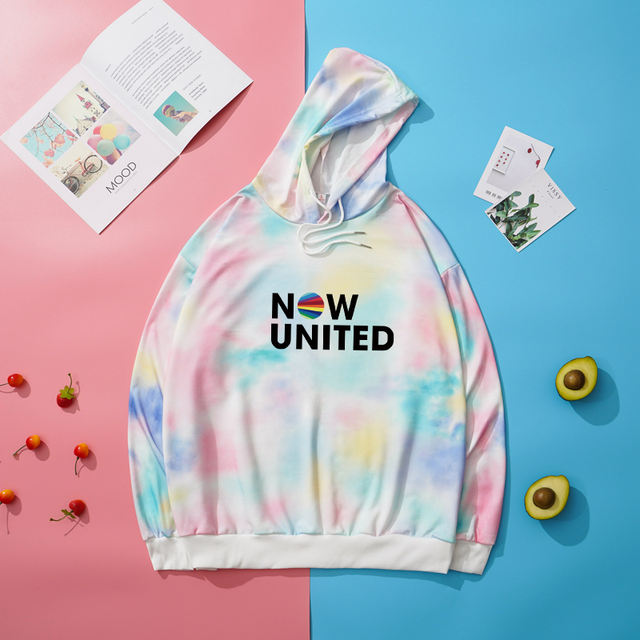 NOW UNITED TIE DYED THEMED HOODIE (2 VARIAN)